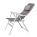 Ebern Designs Landeverde 23.2" Long Reclining Single Chaise Metal in Gray | 47.2 H x 30.7 W x 23.2 D in | Outdoor Furniture | Wayfair