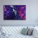 Latitude Run® Fleurine Deep Space' By Epic Portfolio, Giclee Canvas Wall Art Metal in Indigo | 40 H x 60 W x 1.5 D in | Wayfair