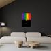 Latitude Run® Chicago Illinois Skyline Rainbow Flag On Graphic Art by Michael Tompsett Yes in Black/Gray/Green | 24" H x 32" H | Wayfair