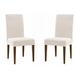 Ebern Designs Box Cushion Dining Chair Slipcover Polyester in White | 23 H x 17 W x 18 D in | Wayfair 1244498CC4E54269914533530703D483
