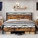 17 Stories Awalt 43.3" Expandable Platform Bed Upholstered/Metal | 43.3 H x 53.9 W x 77.2 D in | Wayfair A0754C70EE8F4FAC83FE3312ADFAC0B0