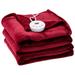 Mercer41 Meggi Blanket Faux Fur in Red | 84 H x 62 W in | Wayfair 332DE184811A45519A73600A60B7FD6D