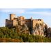 Winston Porter Castle of Loarre by Nobilior - Wrapped Canvas Photograph Metal in Brown/Green | 32 H x 48 W x 1.25 D in | Wayfair