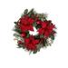 The Holiday Aisle® Hanspeter 22 Wreath Traditional Faux in Green/Red | 22 H x 22 W x 4 D in | Wayfair 7DC9E94E28484B47974BEC8B2F0B0FDA