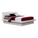 Latitude Run® Chenell Platform Bed in White Wood in Brown/White | 43.75 H x 73.4 W x 88.35 D in | Wayfair 90C8C3628AB742748D2477D413F6A5AB