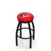 Holland Bar Stool NHL 30" Swivel Bar Stool w/ Cushion Plastic/Acrylic/Metal in Blue/Black | Wayfair L8B2B30CarHur