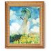 Vault W Artwork Monet Collection Woman w/ A Parasol, Facing Left, 1886 - Print Canvas in Green | 24.5 H x 20.5 W x 0.75 D in | Wayfair