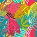 Bay Isle Home™ Tullahoma Vector Seamless Pattern w/ Tropical Plants & Hand Drawn Abstract Textures On Canvas by Andrei Molkentin Graphic Art Canvas | Wayfair
