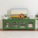 Red Barrel Studio® Bowdon 71" W Storage Credenza Wood in Green | 24 H x 71 W x 17.7 D in | Wayfair 12E1DB10FDBB43489C571CDBADFEC907