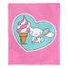 Northwest Cinnamoroll Cinnamon Swirl Throw Polyester in Blue/Pink | 60 H x 50 W in | Wayfair 1SAN236000019OOF