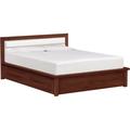 Copeland Furniture Moduluxe Platform Bed Upholstered/Genuine Leather in White/Black | King | Wayfair 1-MPD-31-33-STOR-3316