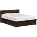Copeland Furniture Moduluxe Platform Bed Upholstered/Genuine Leather in Black/Brown | King | Wayfair 1-MPD-31-53-STOR-3314