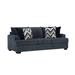 Latitude Run® Pippa 93" Upholstered Sofa Polyester in Blue | 38 H x 93 W x 39 D in | Wayfair 065252FD7CF6425DA2D0092D96C789B9
