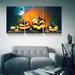 The Holiday Aisle® Haunted Smiling Jack-O-Lanterns On Canvas Painting Canvas | 12 H x 18 W x 2 D in | Wayfair 8F0C634C31E345FB85713285331D8493