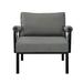 Latitude Run® Patio Chair w/ Cushions Metal in Black | 35 H x 32 W x 33 D in | Wayfair C1DB511042D944F09F38573933701F48