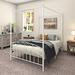 Winston Porter Full/Double Platform Bed Metal in White | 75.6 H x 53.94 W x 77.95 D in | Wayfair 35C9687548A04A06AFD9BBBF33F084D7