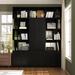 Latitude Run® Caralena 87" H x 70.9" W Standard Bookcase Wood in Black | 87 H x 70.9 W x 11.8 D in | Wayfair 1A68287F8CA648A39D6955074AD9643B