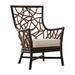 Armchair - Panama Jack Sunroom Trinidad Armchair Rattan/Wicker in White | Wayfair PJS-1401-BLK-OC/CV-65