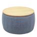 Latitude Run® 14.5" tall Drum End Table Wood in Gray | 14.5 H x 25.5 W x 25.5 D in | Wayfair 02B18B51D6074FD090EAB8F86CA94B0C