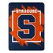 Northwest Korbinian NCAA Dimensional Syracuse Micro Raschel Polyester Throw Polyester in Blue/Red | 60 H x 46 W in | Wayfair 1COL059060040RET