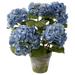 Winward Silks Hydrangea Floral Arrangement in Terracotta Pot Polyester in Blue | Wayfair P4065.LB