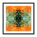 Four Hands Art Studio Kaleidoscope 5 by Julie Pelaez - Picture Frame Graphic Art Print on Paper in Green/Orange | 24 H x 24 W x 1.5 D in | Wayfair