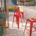 Ebern Designs Nieva Bar & Counter Stool Metal in Red | 1,Bar Stool (30" Seat Height) | Wayfair 142B44D517D740BFA659FF34DFFE55A6