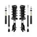 2006-2011 Acura CSX Front and Rear Suspension Strut and Shock Absorber Assembly Kit - Unity