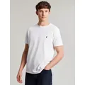 Joules Mens Pure Cotton Jersey Crew Neck T-Shirt - M - White, White