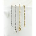 1Pcs/10Pcs 18Inch Gold/Silver Satellite Chain - Dainty Beaded Necklace 2mm Cable Link Lobster Clasp Diy Jewelry Supplies