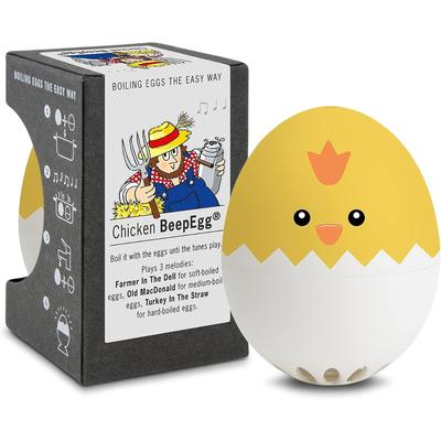 Brainstream Rooster Beepegg Egg Timer Singing Floating Egg Timer - 2.13"W x 2.17"H