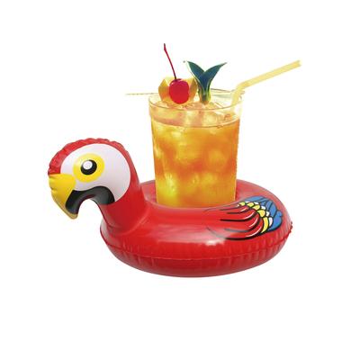 10" Inflatable Parrot Swimming Pool Floating Drink Holder