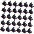 100pcs Fixing Clamp Desktop Stand USB Cable Cable Holders for Cords Cable Wire Clips Desktop Cable Organizers Desk Wire Clips Wire Cable Holder Wire Holder Cable Management Plastic
