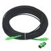 1Pcs 82Ft Single Mode Simplex OS2 Fiber Optic Cable LSZH SC/APC-SC/APC Armored Jumper Optical Black with Adapter