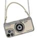 Phone Cases for iPhone 14 Pro Max Cute Camera Design 3D Vintage Camera Cover Phone Case with Wrist Strap & Long Lanyard (White iPhone 14 Pro Max)