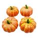 Fnochy Scary Decor Clearance Mini Vegetable Simulation Pumpkin Happy DIY Wreath Decoration 4pcs