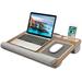 HUANUO Lap Desk - Fits up to 17 inches Laptop Desk Built in Mouse Pad & Wrist Pad for Notebook MacBook Tablet Laptop Stand with Tablet Pen & Phone Holder