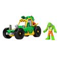 Imaginext DC Super Friends Killer Croc-Figur und Buggy-Spielzeugauto mit Projektilstarter zum Rollenspiel für Kindergartenkinder ab 3 Jahren, HML05