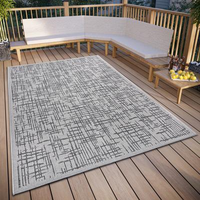 Teppich HANSE HOME "Telu", beige (beige,grau), B:190cm H:6mm L:290cm, Polypropylen (PP), Teppiche, strapazierfähig, pflegeleicht, robust, In- und Outdoor, wetterfest Image