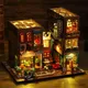 Bookcase Set Baby House Mini Assembly Building Model Construction DIY Toy Room Home Bedroom Insert