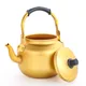 0.75-6L Gold Aluminum Kettle Outdoor Portable Teapot Coffee Pot Large Capacity Kettle Kitchen