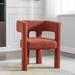 Modern Upholstered Accent Armchair Low Back Ins Dining Living Room