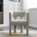 Modern Upholstered Accent Armchair Low Back Ins Dining Living Room