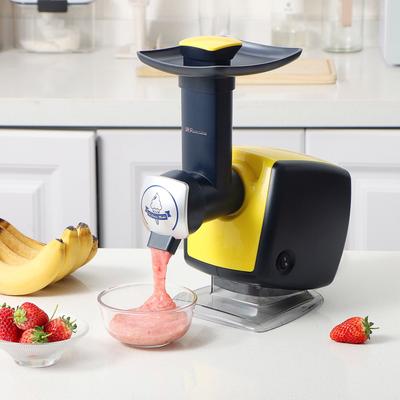 Frozen Fruit Sorbet Treat Maker by Uber Appliance in Yellow