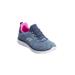 Wide Width Women's The Summits Quick Getaway Slip On Sneaker by Skechers in Navy Hot Pink Wide (Size 9 1/2 W)