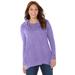 Plus Size Women's Cashmiracle™ Pullover Cowlneck by Catherines in Vintage Lavender (Size 5X)
