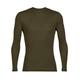 Icebreaker Men's Everyday Long Sleeve Crewe Top - Long Sleeve T-Shirt - 100% Merino Wool Base Layer - Loden, M