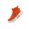 Fushiton Mens High Top Trainers Fashion Platform Shoes Lightweight Breathable Gym Sneakers Comfortable Sports Footwear Casual, Orange OR, 7.5UK