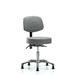 Symple Stuff Sarina Height Adjustable Lab Stool Metal/Fabric in Gray | 38.25 H x 26 W x 26 D in | Wayfair 579F9B7FC1F74521B62243258D17B5CD