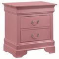 Alcott Hill® Verasha Wood Nightstand Wood in Pink | 24 H x 22 W x 16 D in | Wayfair C040714099FC421083720E2FCF41ECFD